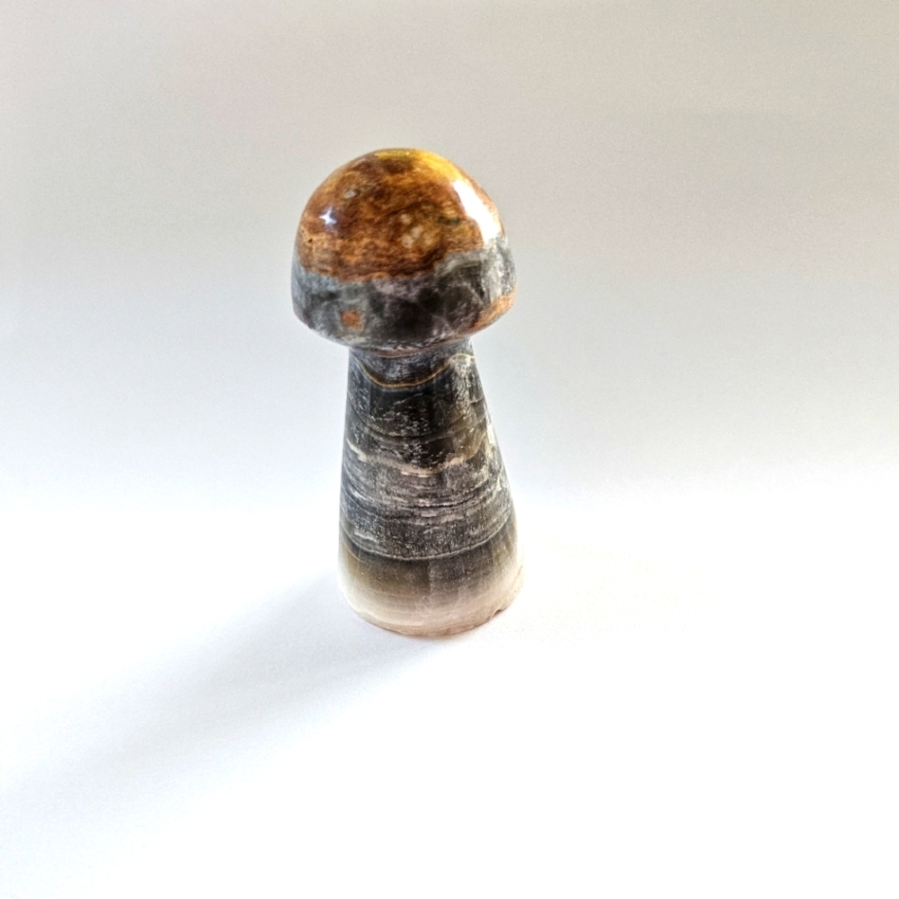 Bumblebee Jasper Mushroom Carving